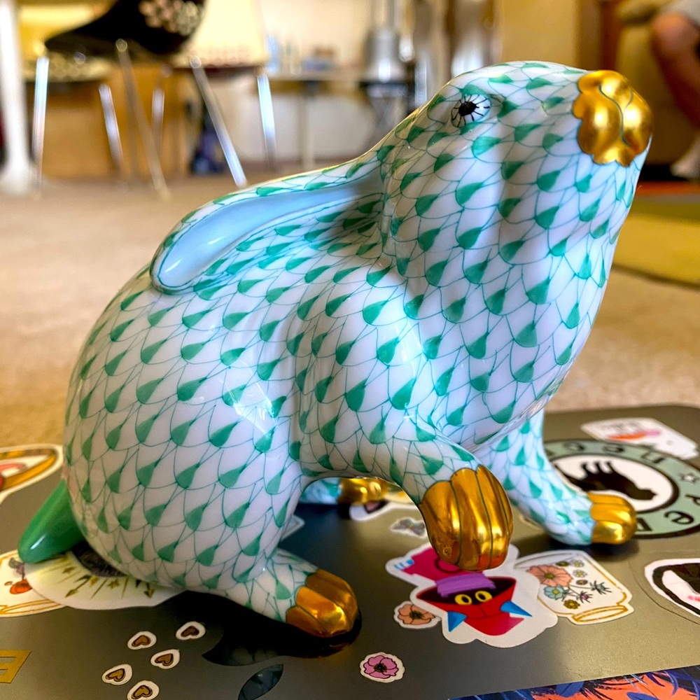 Herend Hvlgary Porcelain Bunny 2001